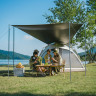 Палатка NATUREHIKE ANGO AUTOMATIC CNK2550WS010 малая, c навесом, светло-серая с серым 6927595785782